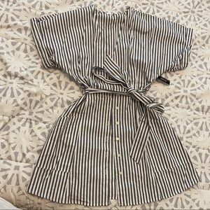 Stripped picnic dress with pockets
